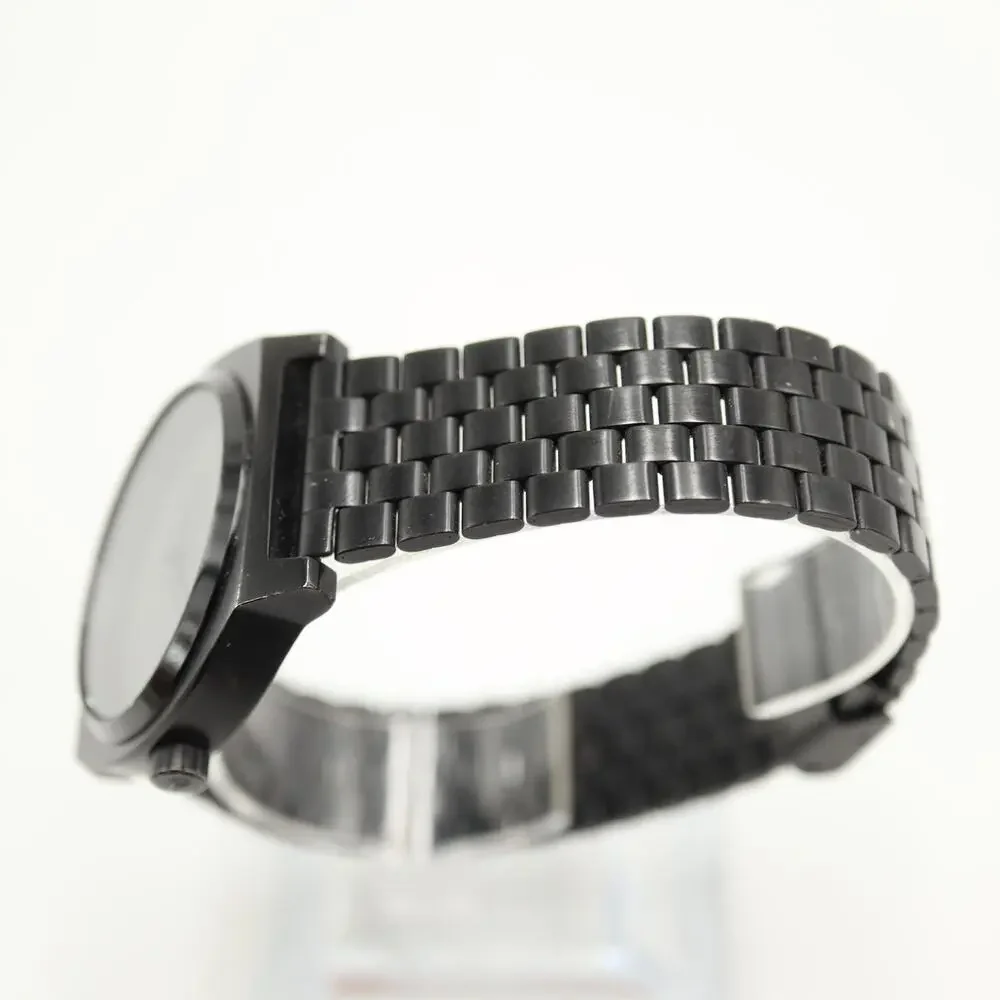 Nixon The Time Teller All Black Stealth 38mm Watch Stainless Steel w New Battery